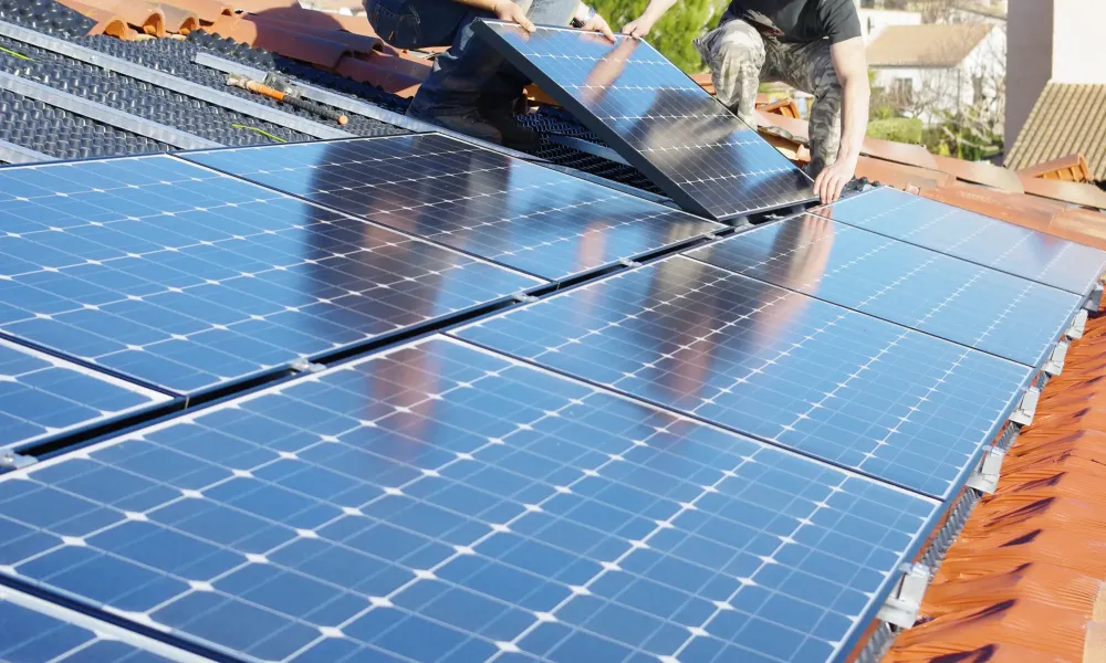 Panneaux solaires près de Flawinne