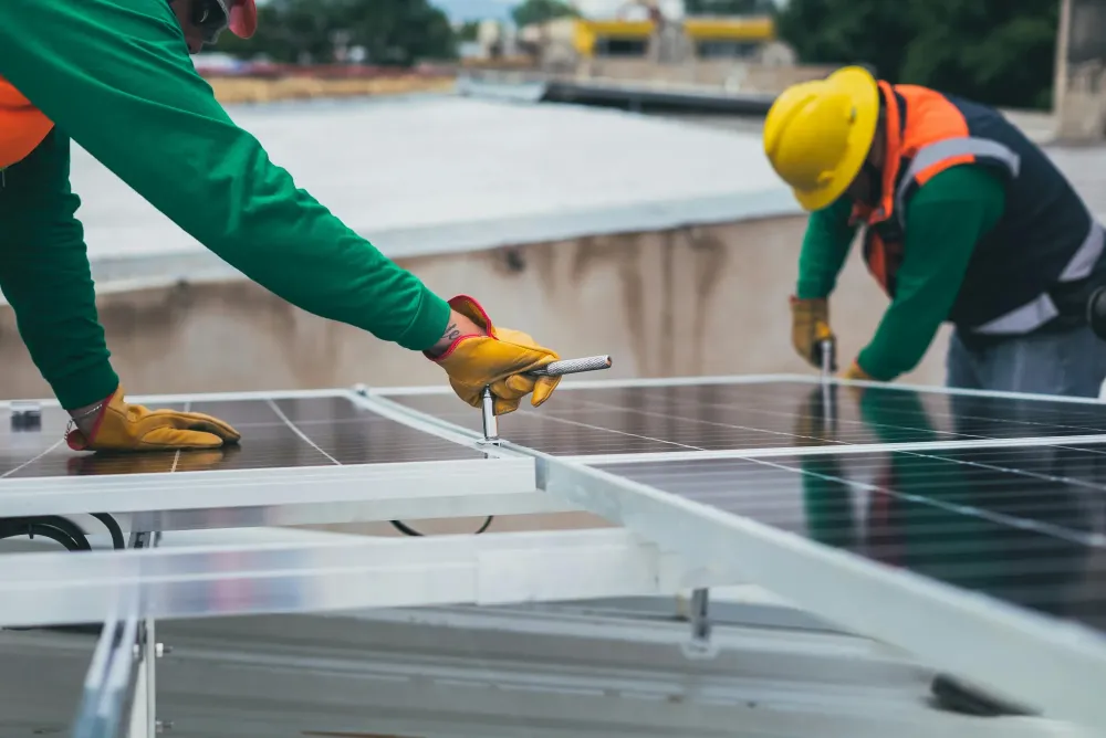 Panneaux photovoltaïques près de Flawinne
